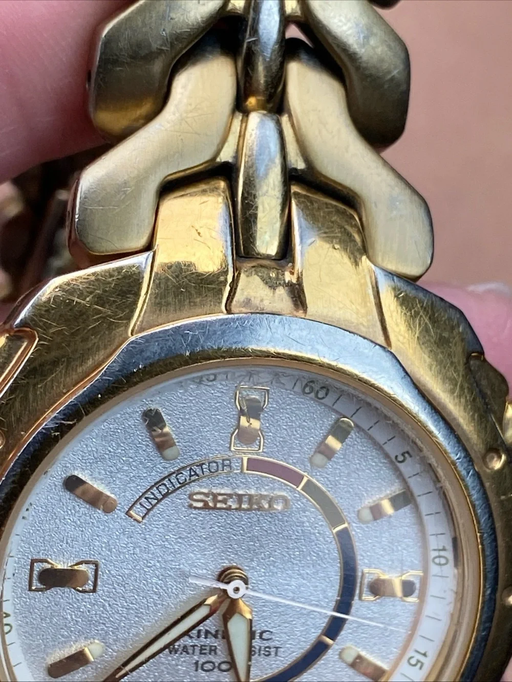 Seiko Kinetic men's watch water resist 100m